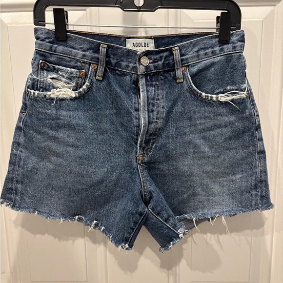 Agolde Reese Short in Precision - Picture 3 of 7